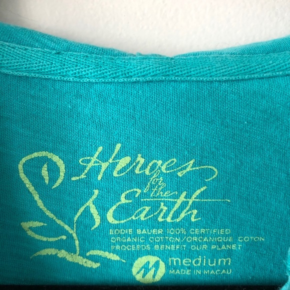 Eddie Bauer Heroes for our Planet Cotton V-neck M - Picture 2 of 7